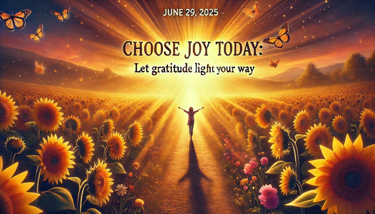 Choose Joy Today - Gratitude Devotional