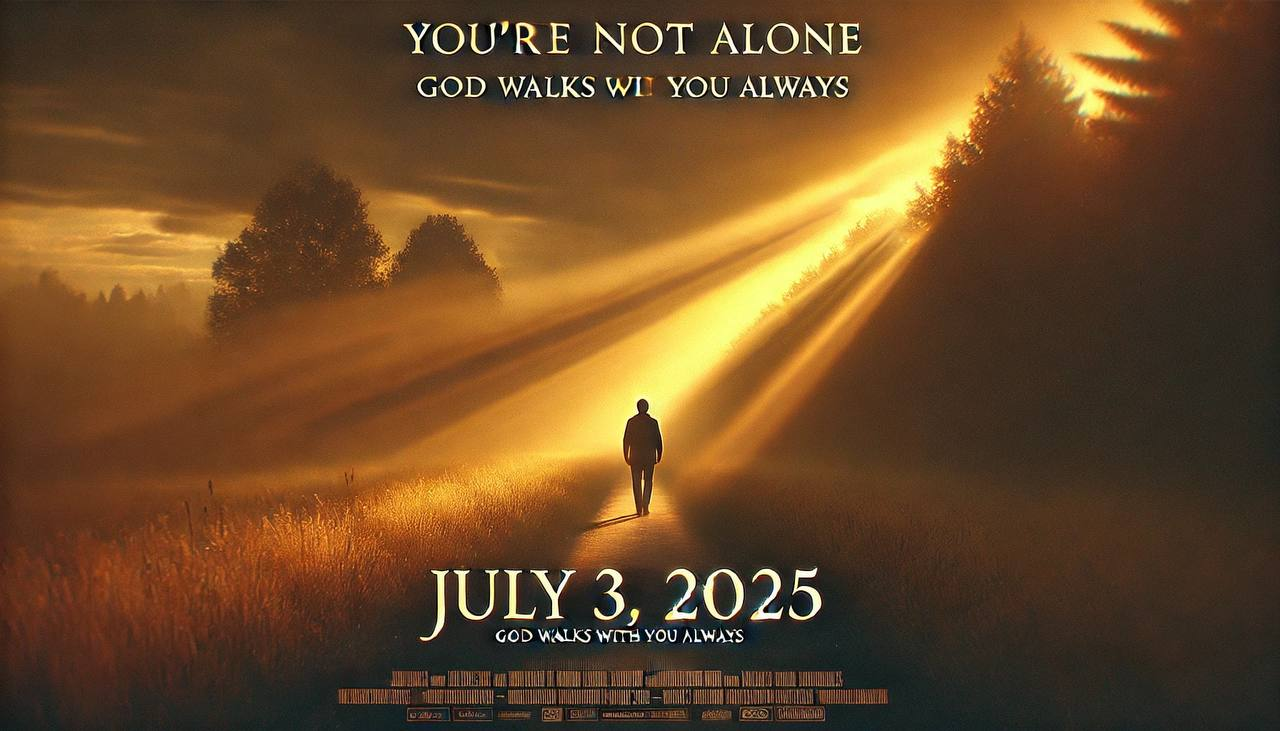 You're Not Alone - God Walks With You